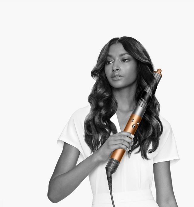 Model showcasing Dyson style
